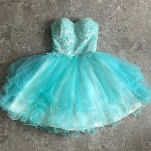 Aqua Prom Dress